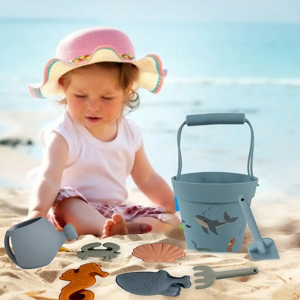 

Children Beach Kids Toys 8Pcs Baby Summer Digging Sand Tool With Shovel Water Game Play Outdoor Toy Set Sandbox For Boys Girls