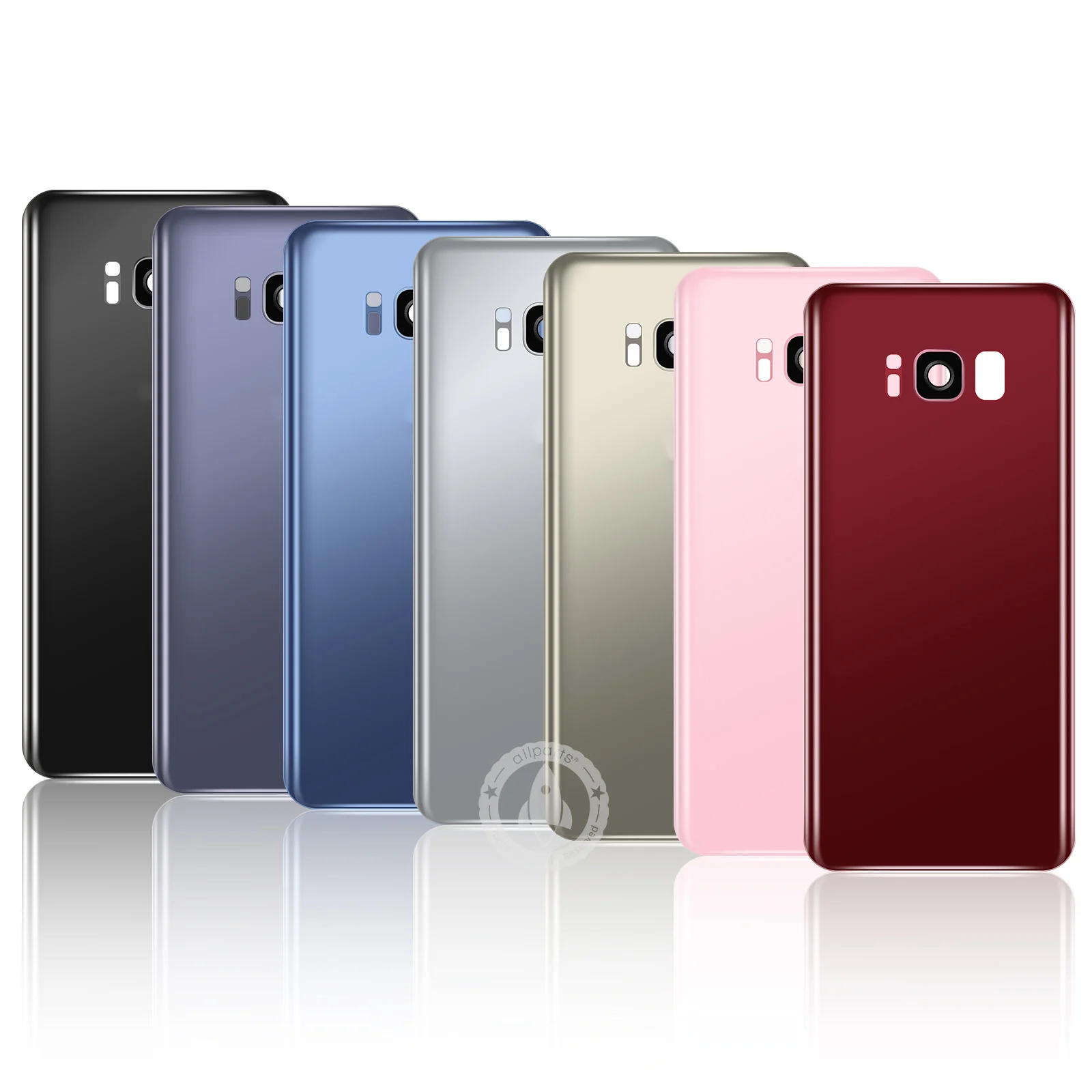 Samsung стеклянный Телефон задняя крышка батареи для samsung S8 Plus корпус S8+ G955 Корпус задняя крышка чехол