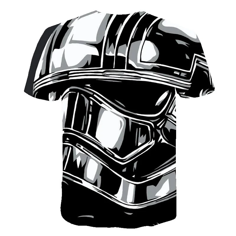 Off white Высокое качество Мужская футболка 3D мультфильм фильм костюм футболка harajuku для взрослых Дарт Вейдер модная мужская футболка Топ