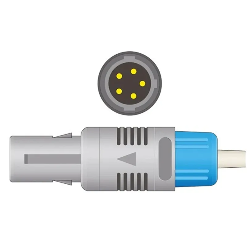 

Biolight Biocare Compatible SpO2 Sensor Adult Finger Clip 15-100-0010, Lemo 5 Pins Single Notch