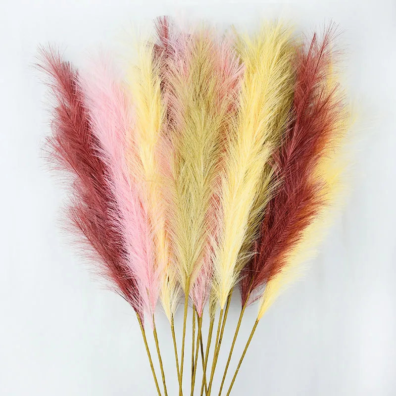 

120cm Artificial Reed Grass Bouquet Fake Plants For Home Decor Artificial Plant Artificial Flowers For Wedding Party Decoration