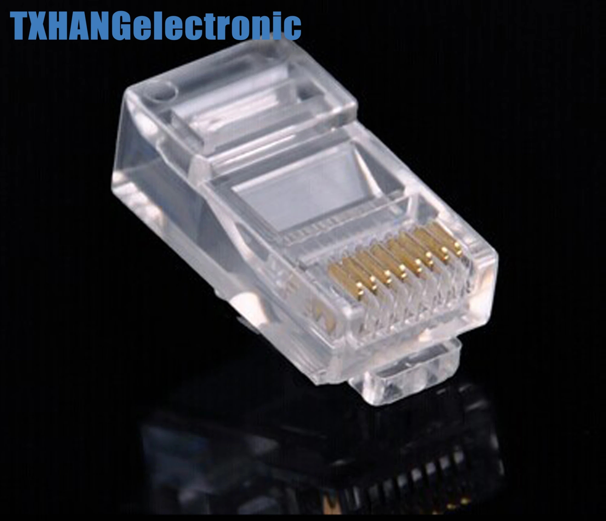 20 шт. практические Интернет Позолоченный Кабель модульный разъем адаптера RJ45 8P8C