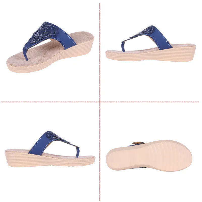 

Litthing Retro Women Wedges Sandals Summer Slip On Platform Flip Flops Sandals Party Peep Toe Sandals Sandalias Mujer Plus Size