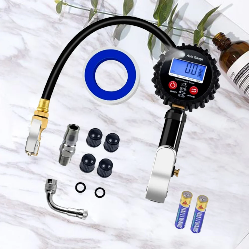 

1 Set of Universal Auto Car Bike Motor High Precision Tyre Air Pressure Gauge Meter Tire Pressure Gauge Meter Vehicle Tester Mon