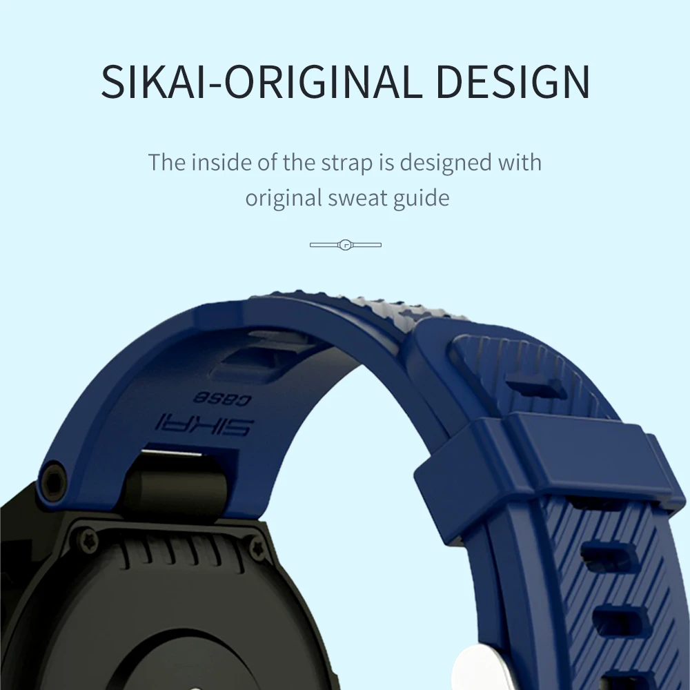 

SIKAI Soft Silicone Watch Band For Amazfit T-rex Smartwatch Colorful Watch Strap For Amazfit Ares Smart watch accessories