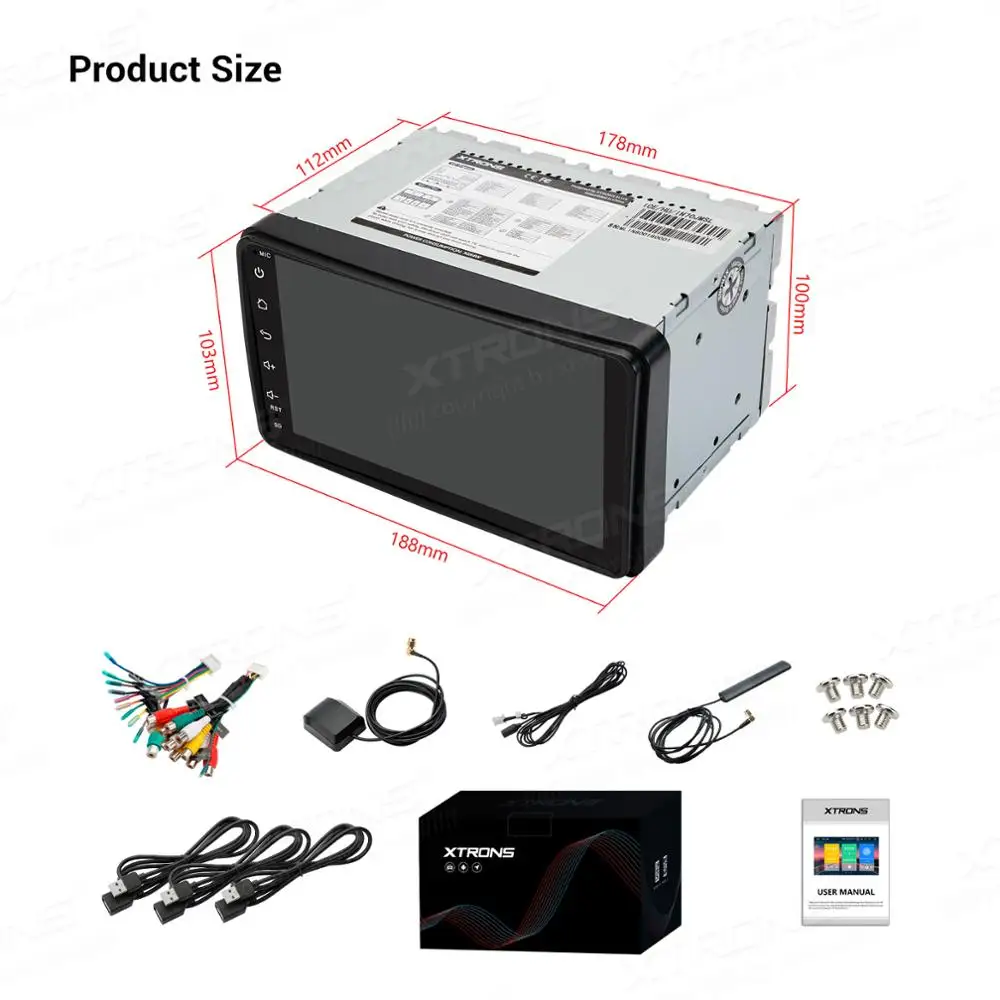 Автомобильный стерео-радиоплеер XTRONS Qualcomm Bluetooth 5 0 AptX Android 10 для Suzuki Jimny 2007-2016