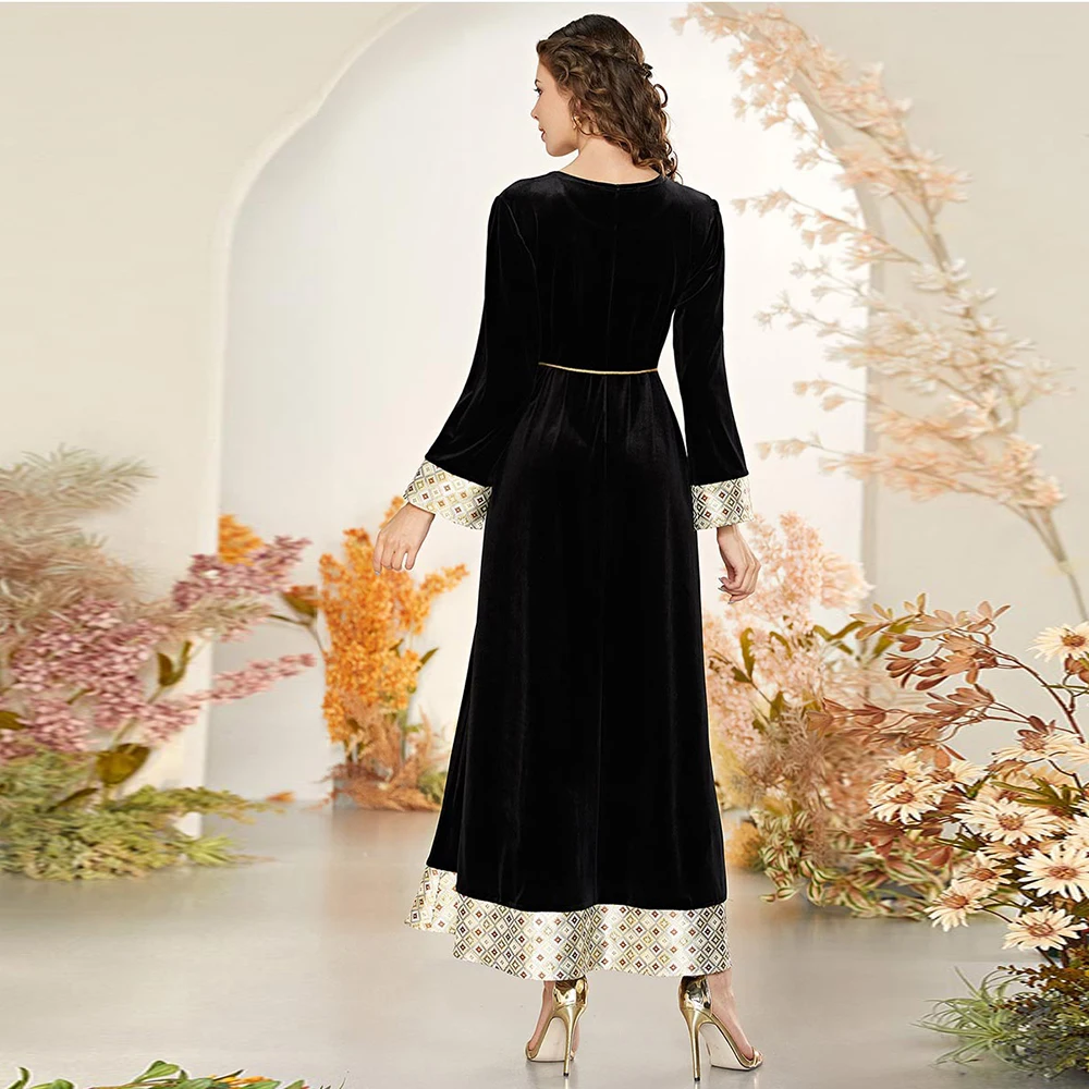 Abaya Дубай длинное женское платье турецкий мусульманский хиджаб кафтан