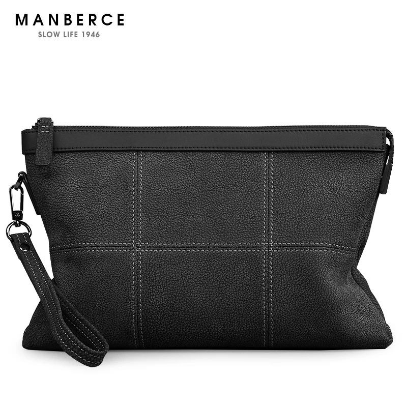 MANBERCE 2019 Новая высококачественная сумка из воловьей кожи мужская Большая