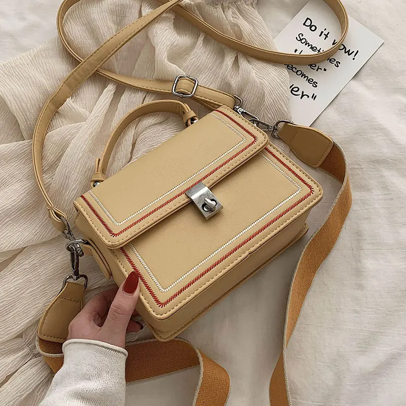 Elegant Female Tote bag 2020 Fashion New High quality PU Leather Women's Designer Handbag Lock Shoulder Messenger Bag | Багаж и сумки