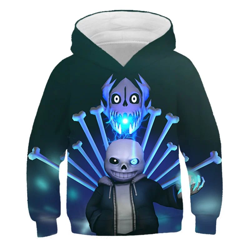 

New Undertale hoodies 2021 new design Sans pattern 3D printing fashion boys girls hoodies sweatshirts tops