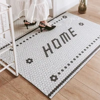 new minimalist style home door mat carpet anti slip mat custom pattern entrance mat carpet living room mat kitchen mat bath mat