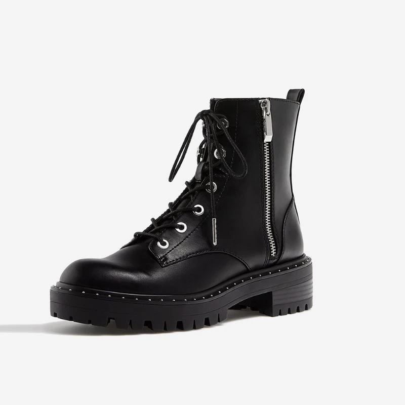 

Women'S Short Boots Zipper Thick Bottom Women Ankle Boots Fashion Cool Shoes For Women Daily Footwear Size 35-40
