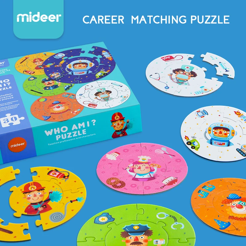 

Mideer Children Educational Ring Puzzle Toy Mideer Career Matching Puzzle Toys puzzles for kids birthday present gift
