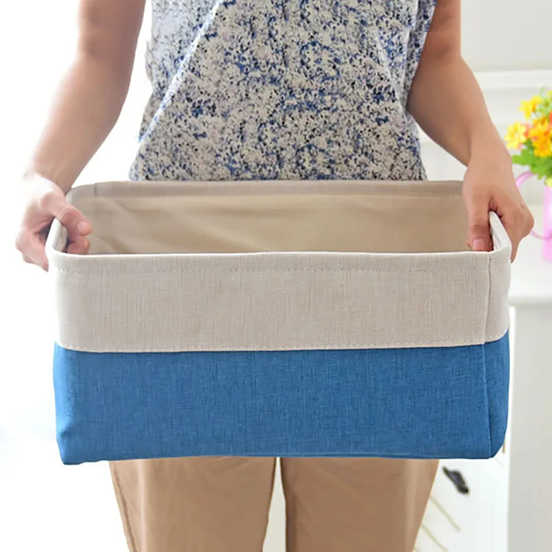 Практичная хлопковая корзина для хранения мелочей дома и сада корзины домашнего