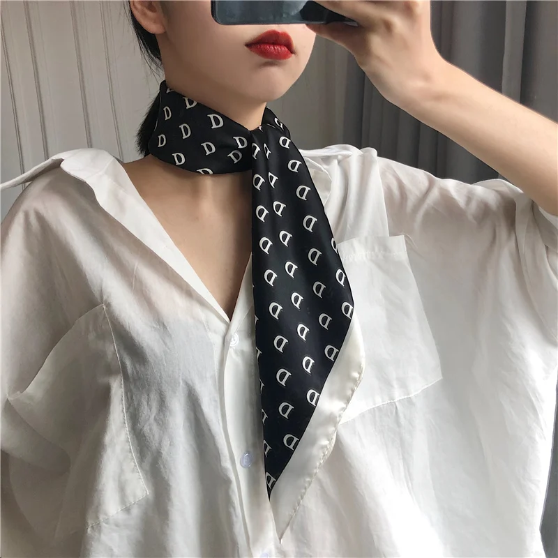 Дизайн, шарф для женщин, цепь, лошадь, принт, платок, животное, desigual, Маленькая шаль, роскошный бренд, атлас, квадратный шарф для женщин