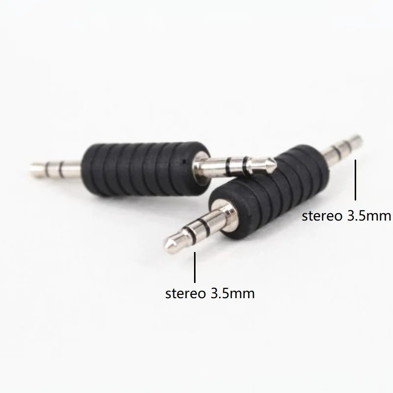 10pcs/lot Nickel Plated 3 Pole 3.5mm Audio Cable Adapter Male To Stereo Aux Plug Straight Converter For MP3 Connector | Обустройство