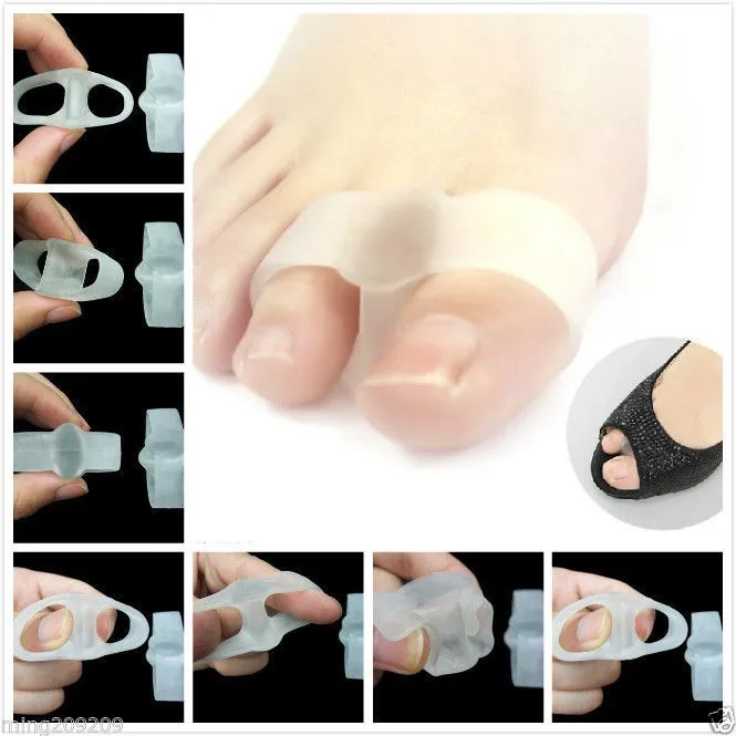 1 пара гелевых подушек для облегчения боли в ногах сепараторы пальцев ног