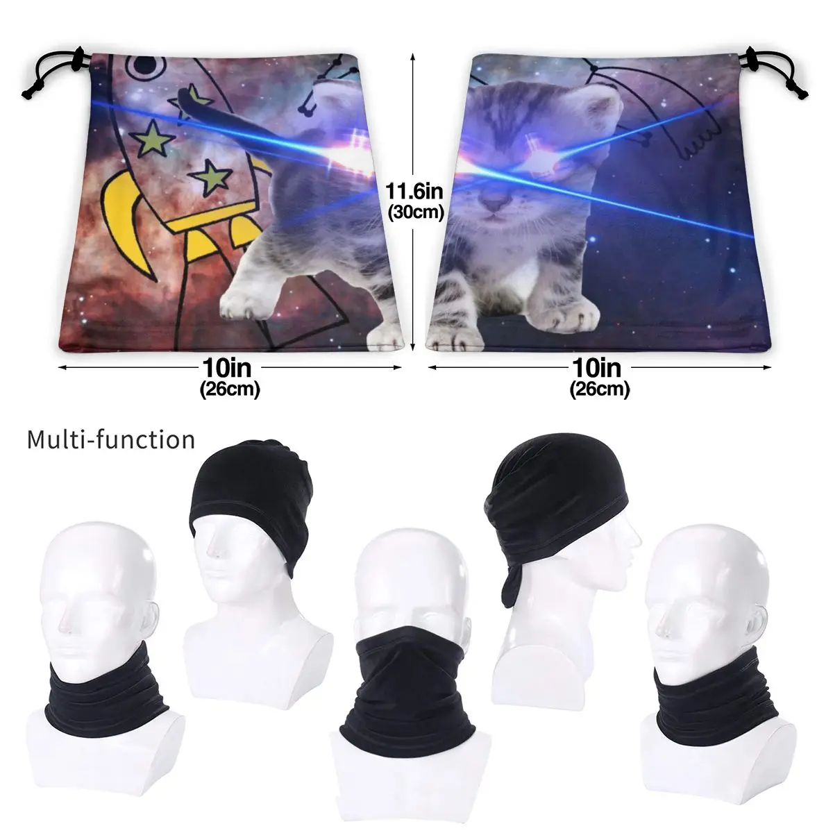 NOISYDESIGNS маска для езды на велосипеде лыжах забавная кошек с креативным принтом
