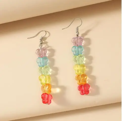 2023 новые модные разноцветные Подвесные серьги в виде звезд для женщин и девочек