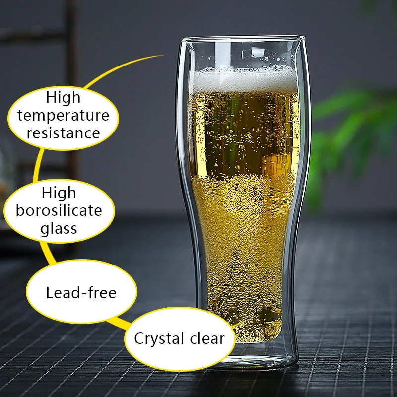 25 450 стакан с двойными стенками мл термостойкая стеклянная чашка стеклянный