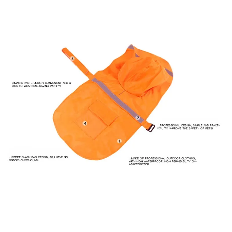 Дождевики для маленьких собак светоотражающая водонепроницаемая куртка и