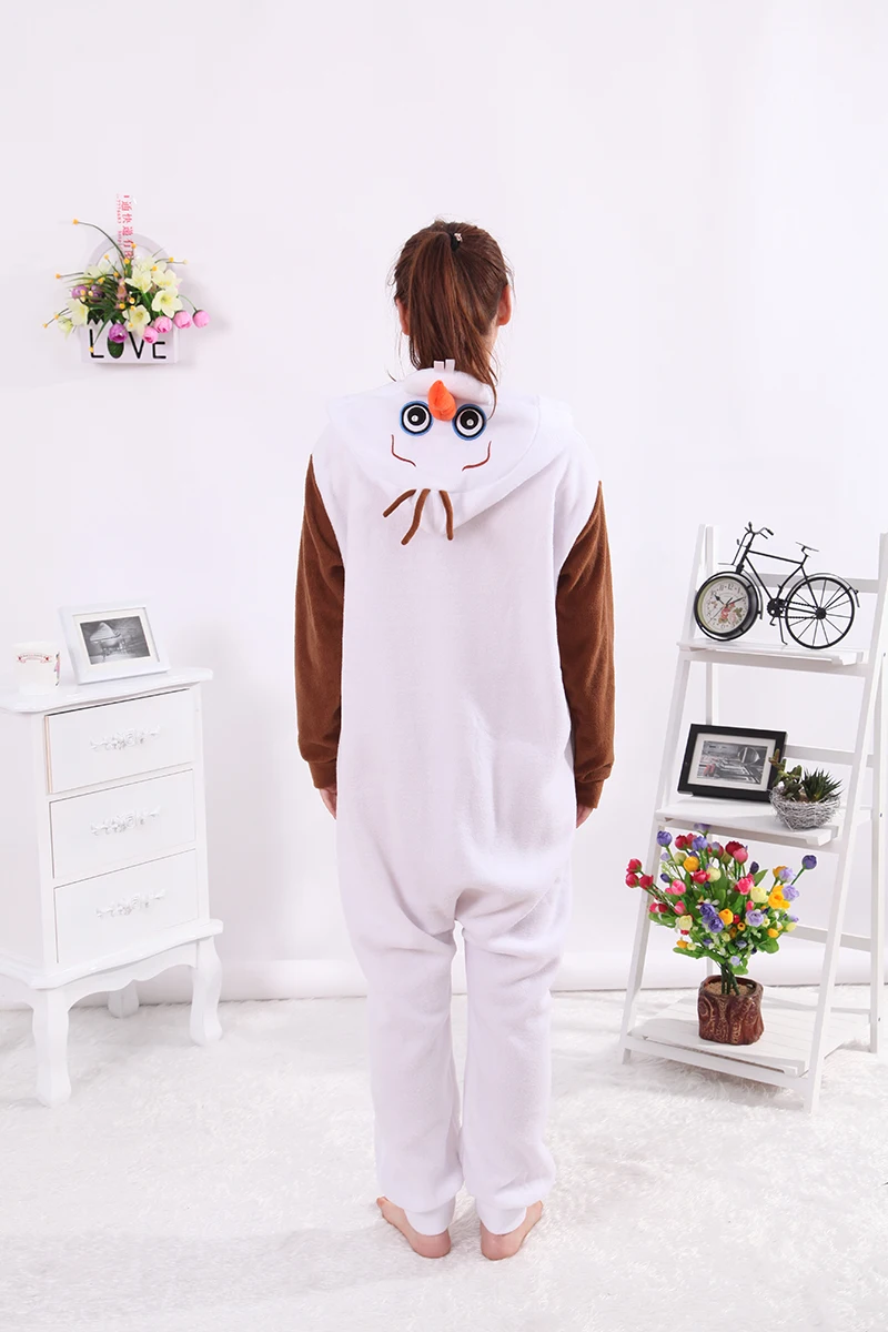 Комбинезоны Olaf Snowbaby костюм для сна унисекс Пижама взрослых косплея одежда