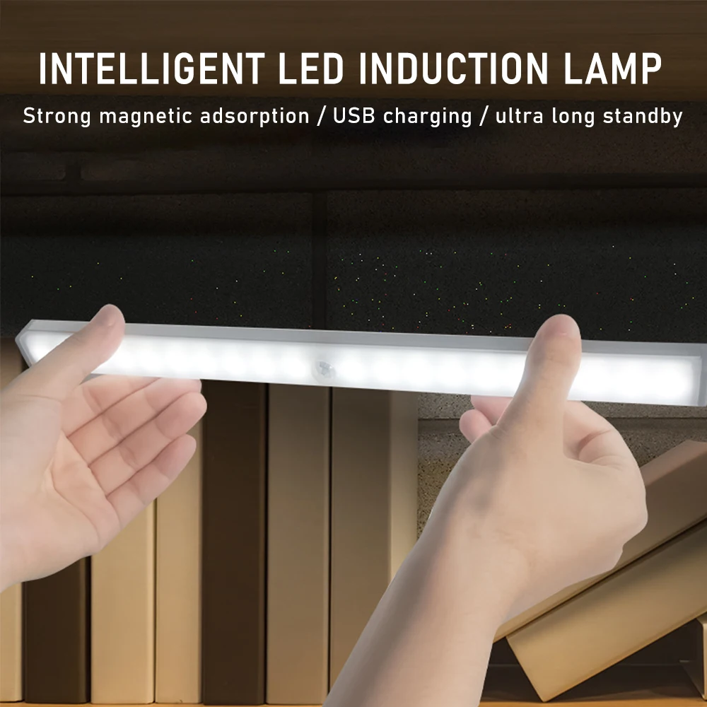 

PIR LED Motion Sensor Light Cupboard Wardrobe Bed Lamp LED Under Cabinet Night Light For Closet Stairs Kitchen