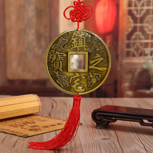 

Украшения ANGRLY с китайским узлом, медные монеты, фэн-шуй, большое сокровище, подвеска с китайским узлом, удачная вечеринка, автомобиль, домашн...