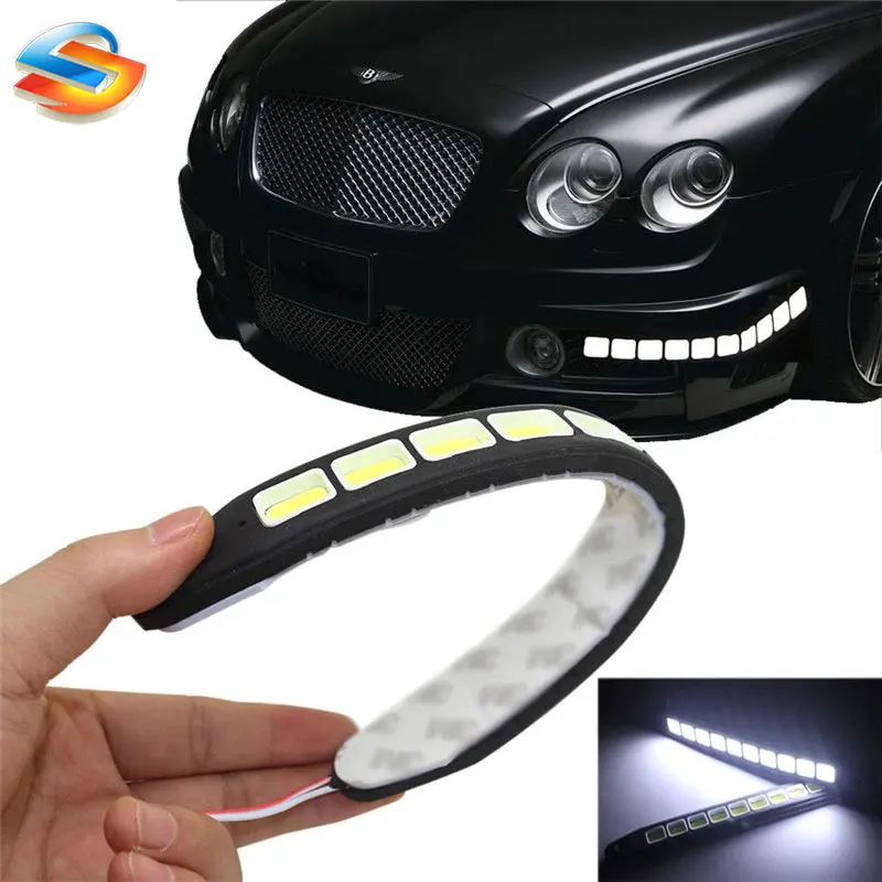 2 шт. Светодиодный дневной светильник 100% Водонепроницаемый COB Дневной s гибкий