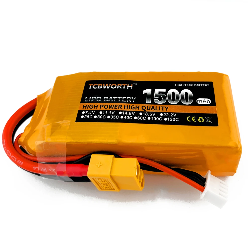 2 шт. новые батареи 3S RC LiPo 11 1 В 1500 мАч 60C Max 120C для радиоуправляемого вертолета