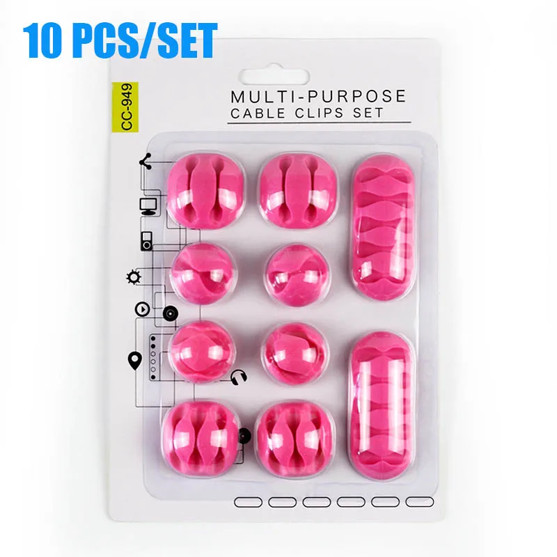 Универсальный держатель USB для шнура четыре цвета с двумя пятью отверстиями