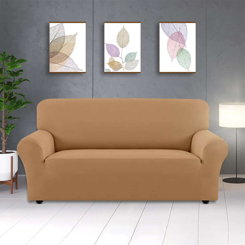 

Sofa cover solid color sofa full-cover non-slip and beautiful living room sofa cover 1 seater / 2 seater / 3 seater / 4 seater