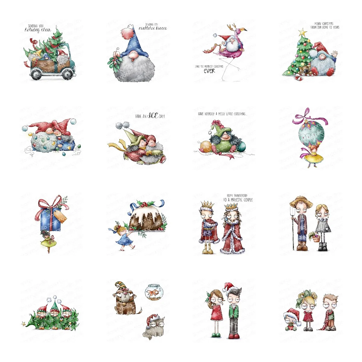 Спутанные гномы клеющиеся штампы и Новое поступление 2021 блестящий декоративный