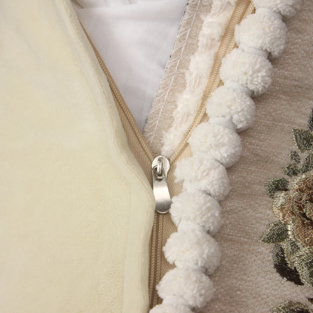 Роскошные жаккардовые наволочки CURCYA из синели элегантные для дивана домашний