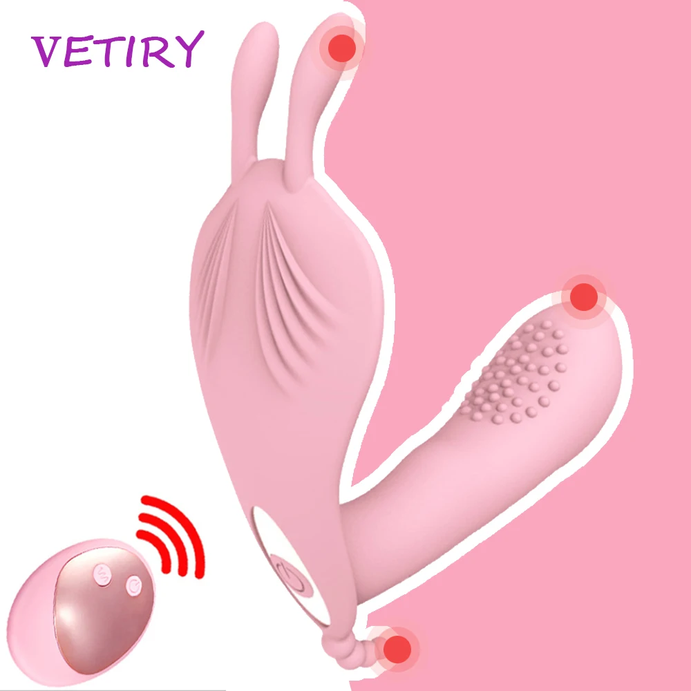 

Носимый фаллоимитатор бабочка вибратор с дистанционным управлением секс-игрушки для женщин точка G Стимуляция клитора влагалища женский о...