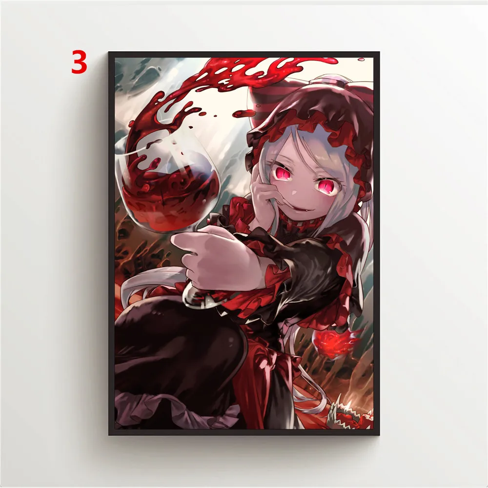 Аниме плакаты Оверлорд Шаллтар Бладфоллен настенные плакаты холст живопись декоративное искусство фотографии для детской комнаты.