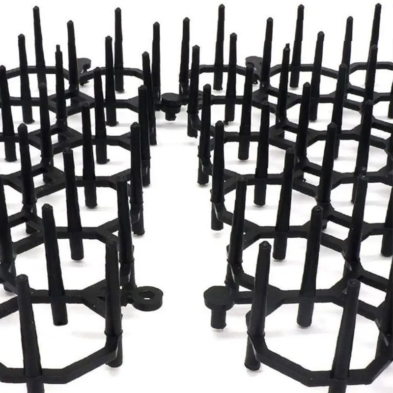 

1Pc 13cmx49cm Garden Prickle Strip Dig Stop Cat Repellent Deterrent Mat Spike Portable Anti-Cat Dog Outdoor Garden Supplies