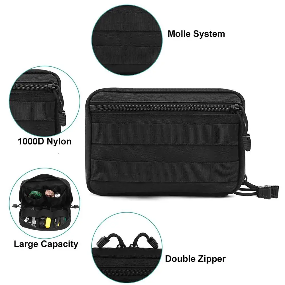 1000D тактическая сумка через плечо военная на пояс универсальная Портативная для