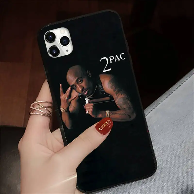 

Rapper 2pac Tupac Phone Case for iPhone 11 12 pro XS MAX 8 7 6 6S Plus X 5S SE 2020 XR