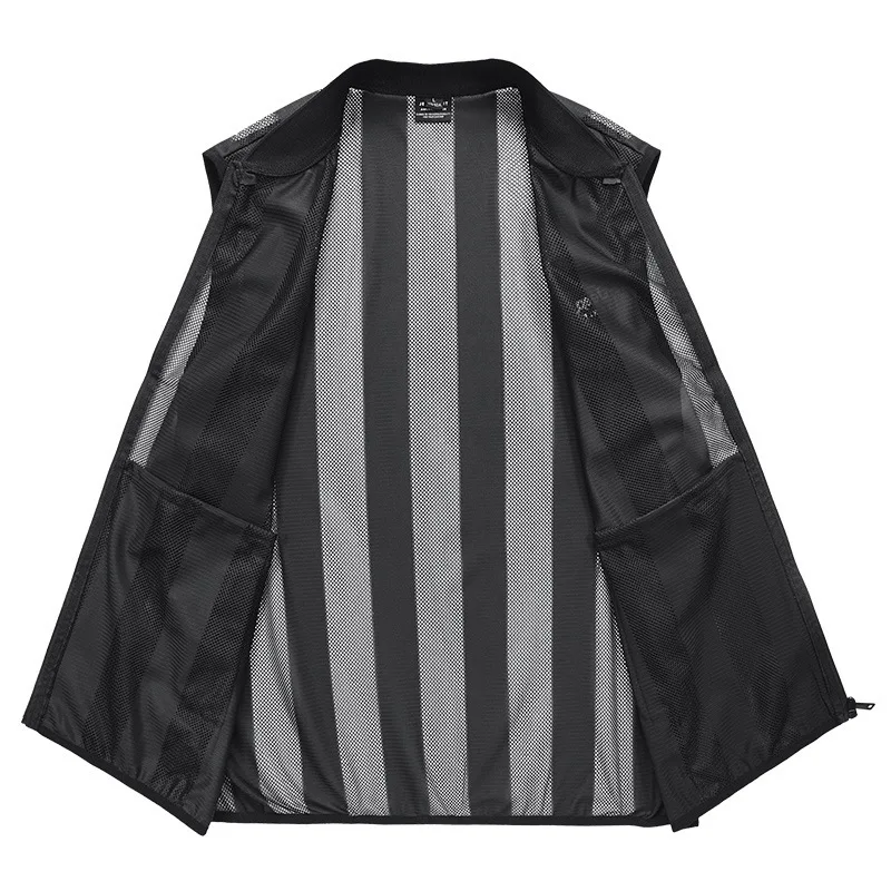 Новый дизайн Летний жилет мужские повседневные жилеты полосатая куртка без