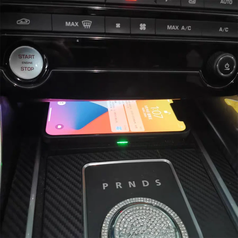 15 Вт автомобильное беспроводное зарядное устройство QI для телефона пластина