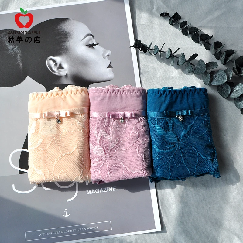 

hollow out lace sexy woman underpants solid color flexible breathable underpants knickers average size ladies underwear