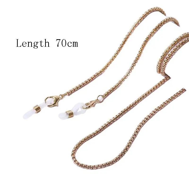 

2021 New Sunglasses Glasses Chains Lanyards Fashion Accessories Masked Eyeglass Eyewear Gold Color Chain For Women Men Wholesale