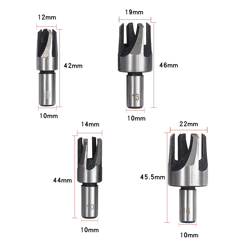 8 шт. с высоким содержанием углерода Сталь деревянная вилка отверстия резак сверло набор 10 мм хвостовик