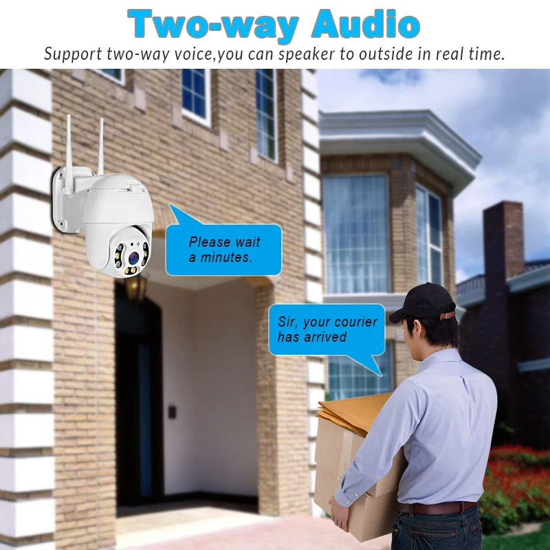 FUERS 1080P PTZ IP камера наружная скоростная купольная Беспроводная CCTV безопасности Wifi