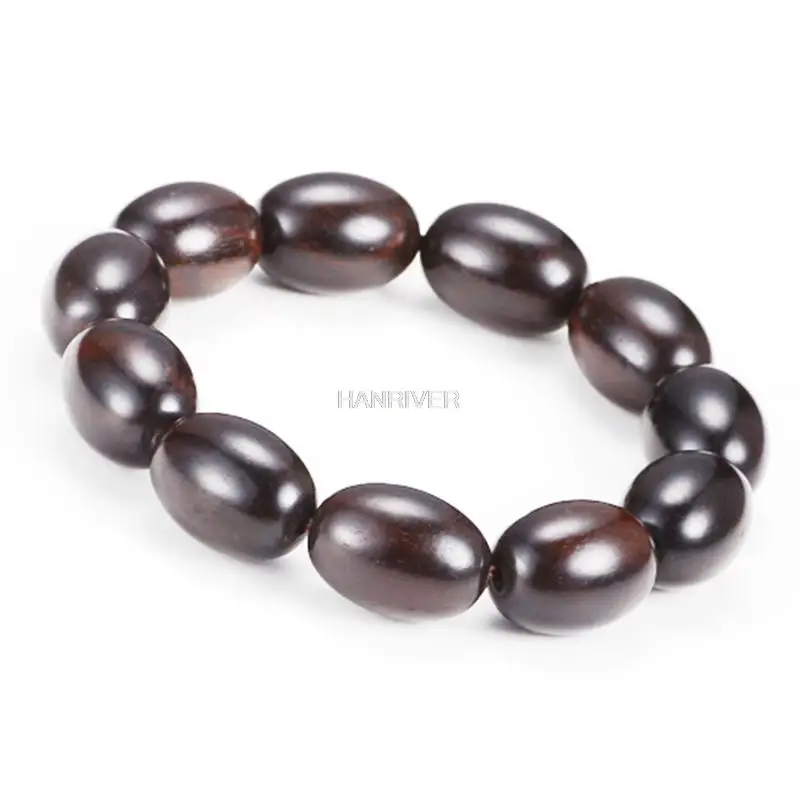 Lobular бусины из розового дерева jujube формы бочка ручной браслет Четки 1 5*20 | Красота