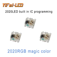 10 1000pcs dc5v ws2812 2020 led chip mini smd addressable digital rgb full color led chip pixels for led strip screen