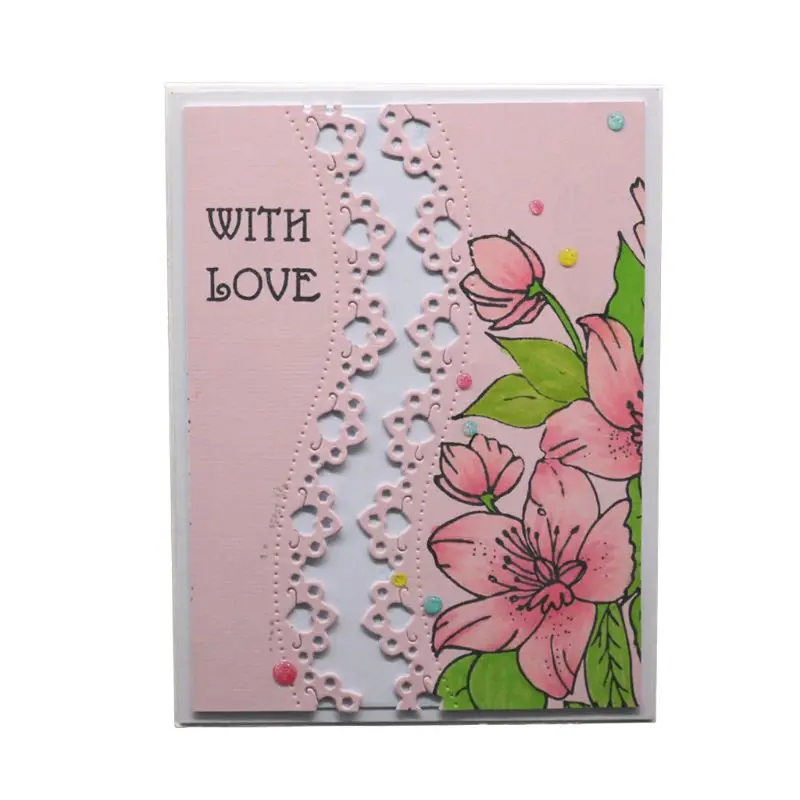 

2021 New Lace Metal Cutting Dies Stencil DIY Scrapbooking Album Stamp Paper Card Embossing Craft Decor