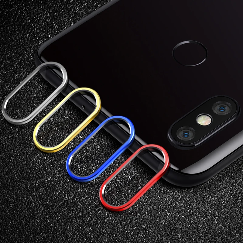 Защита экрана для камеры Xiaomi Mi 8 Mi8 закаленное стекло + металлическое кольцо
