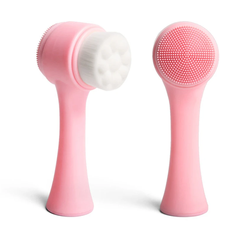 Супермягкие двусторонние силиконовые 3D щетки для чистки лица массажные мытья